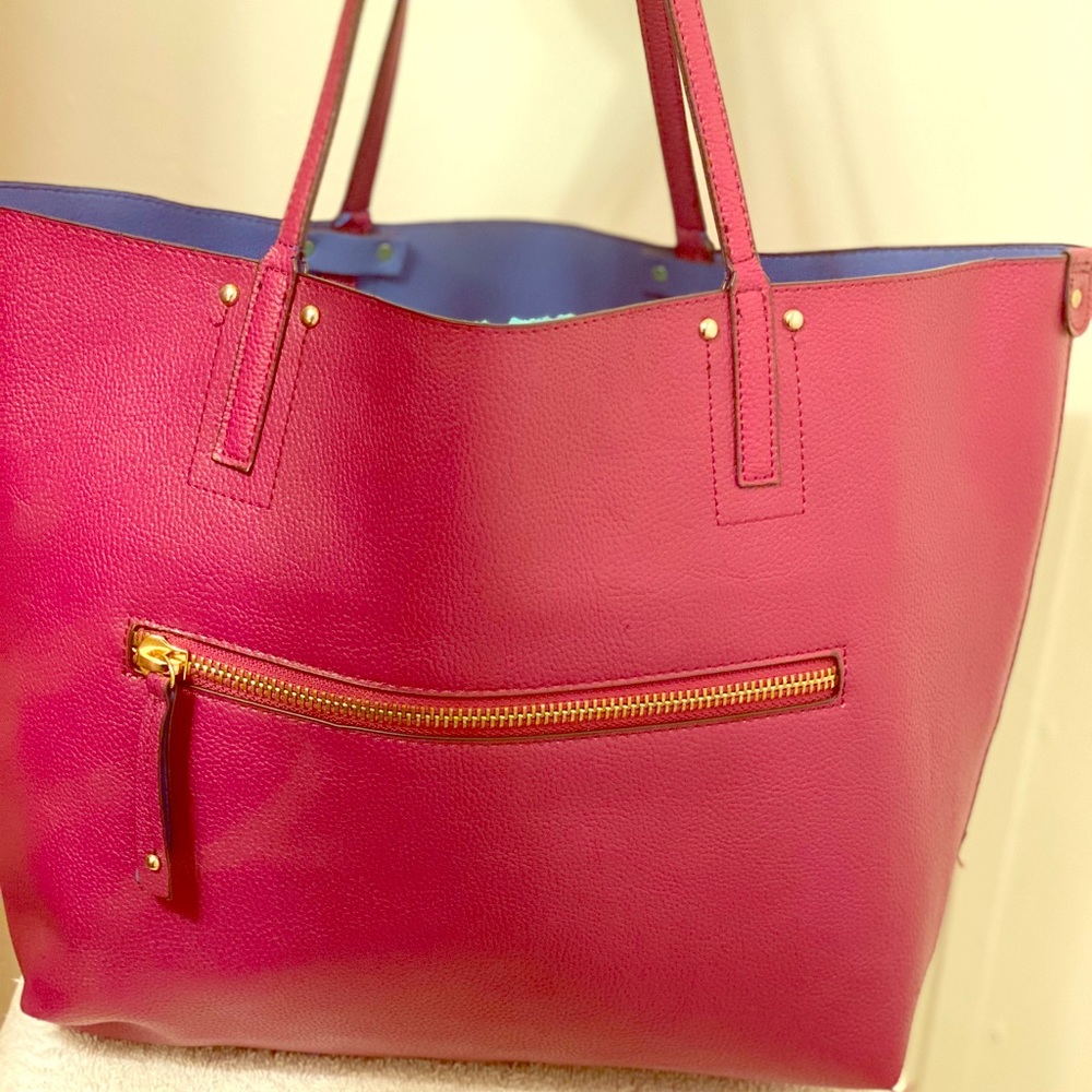 Purple & Navy Blue Totes Purse.